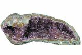 Purple Amethyst Geode With Polished Face - Uruguay #153456-2